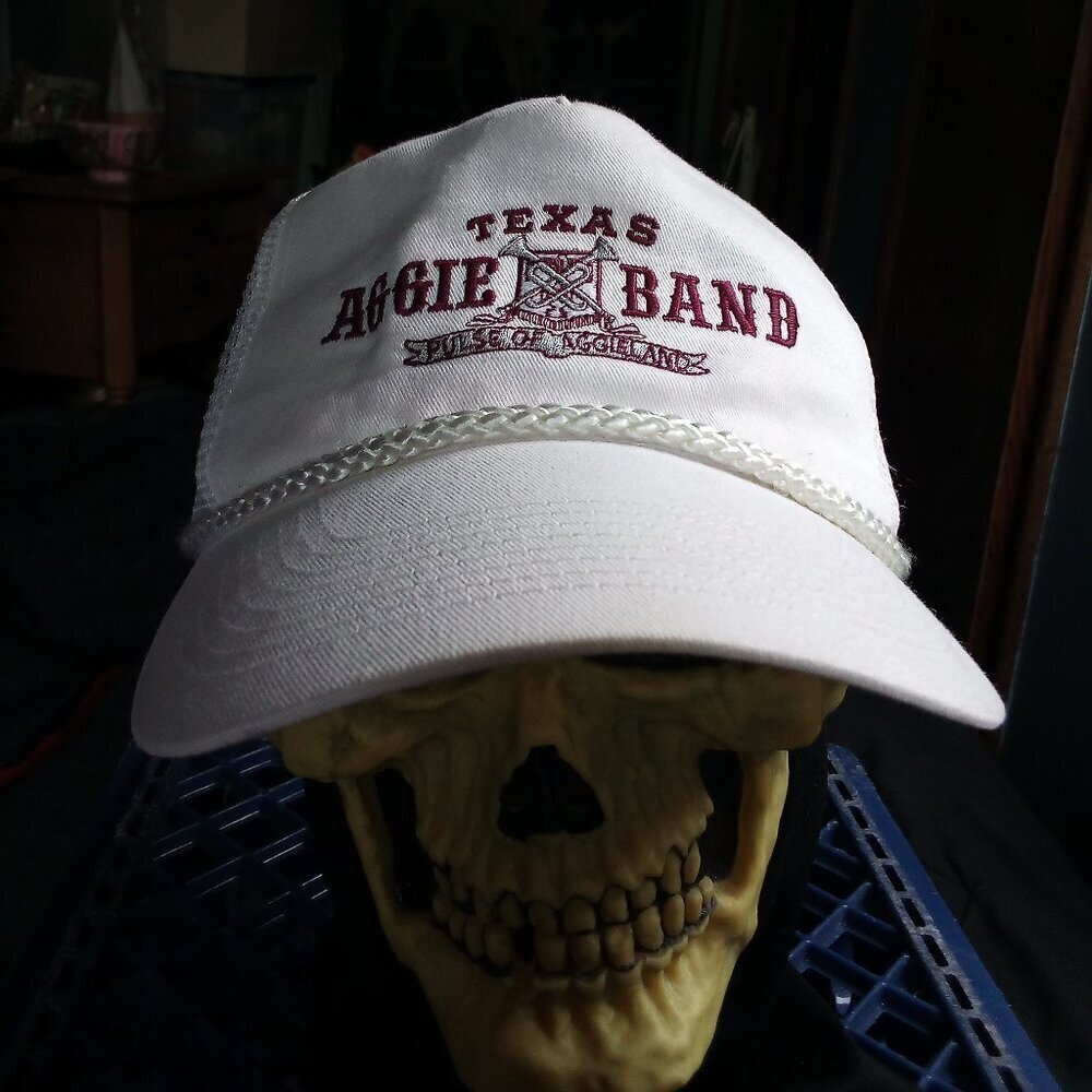 Vintage Texas Aggie Band Rope Snap Trucker Hat Cap